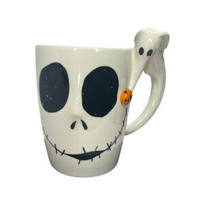 Rare Nightmare Before Christmas Jack Skellington and Zero Mug Hallmark Disney
